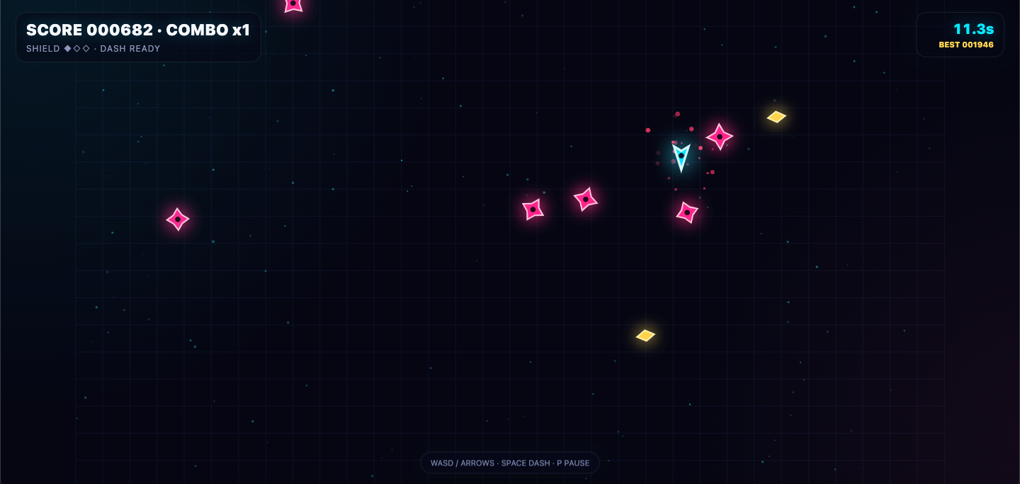 Neon Drift browser game preview